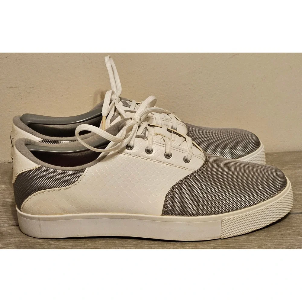 Puma Womens 189423 01 White Grey Golf Spikeless Metallic Mesh Sneakers Size 7.5